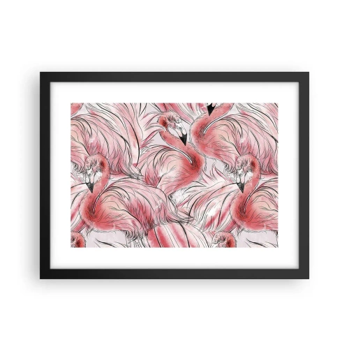 Poster in einem schwarzem Rahmen - Bird Corps de Ballet - 40x30 cm