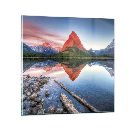 Glasbild - Bild auf glas - Hitze und Kälte - 50x50 cm