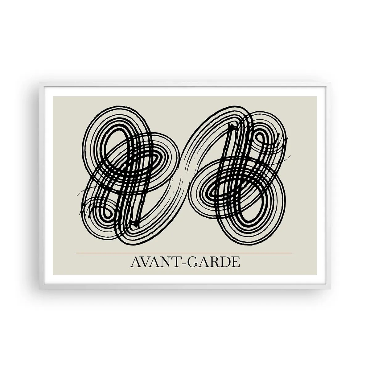 Poster in einem weißen Rahmen - Es kam spontan heraus - 100x70 cm