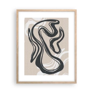 Poster in einem Rahmen aus heller Eiche - Vervielfachter Ausdruck - 40x50 cm