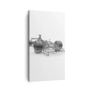 Bild auf Leinwand - Leinwandbild - Perfektes Design – die Idee von Schwung - 45x80 cm