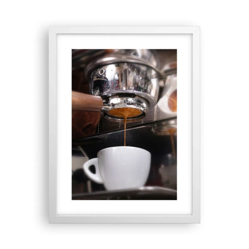 Poster in einem weißen Rahmen - Gute Zeit des Tages - 30x40 cm