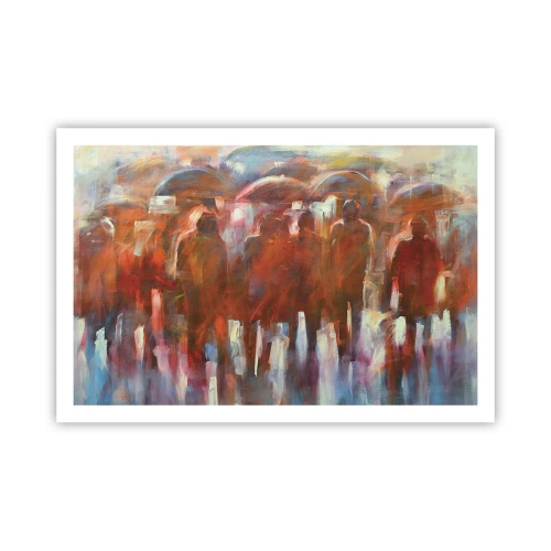 Poster - Auch bei Regen und Nebel - 91x61 cm