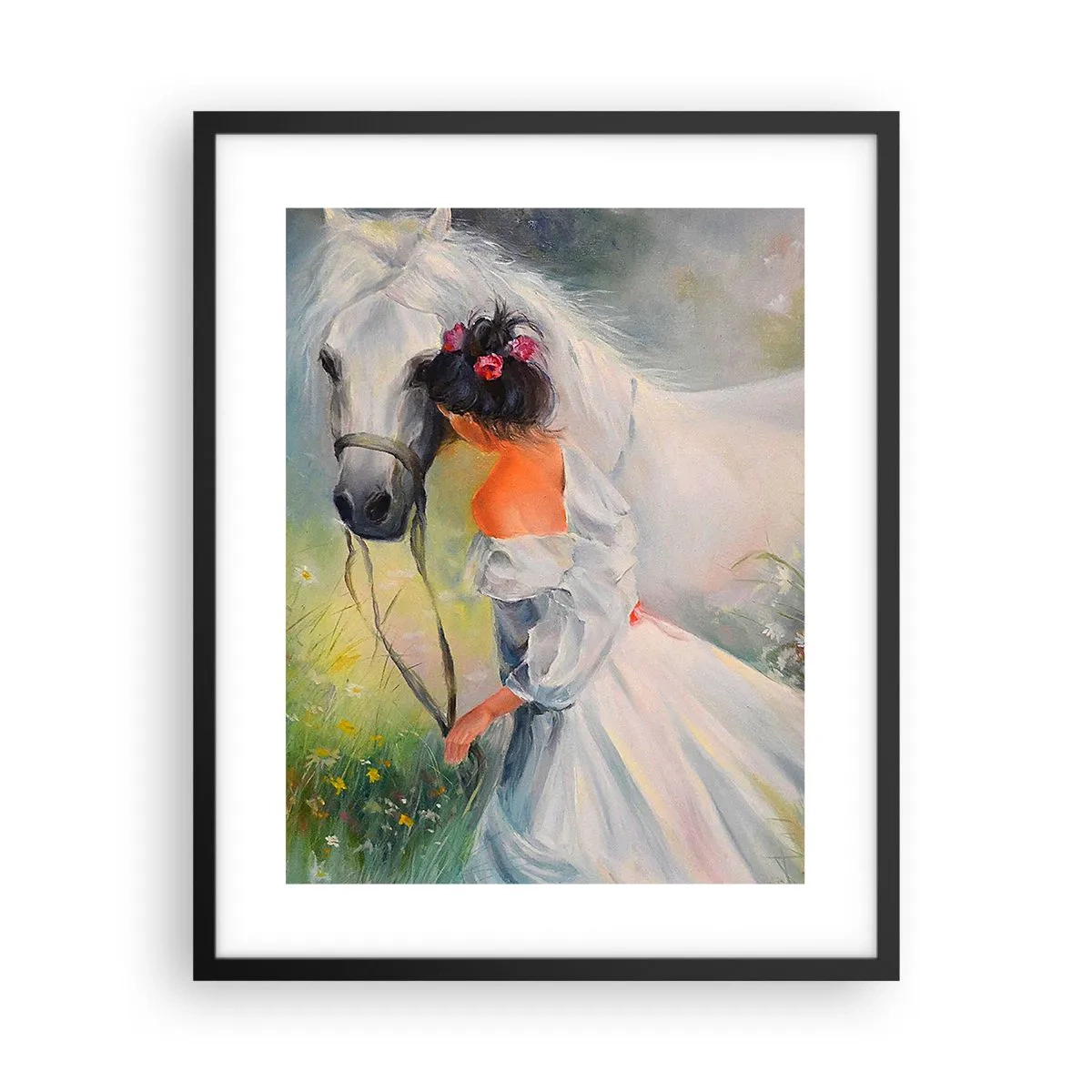 Poster in einem schwarzem Rahmen - Wie aus einem schönen Traum - 40x50 cm