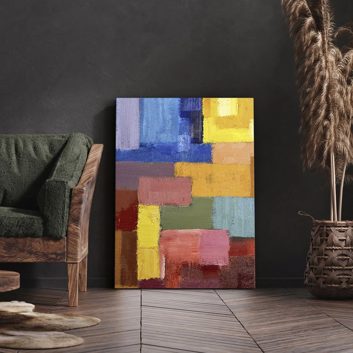 Bild auf Leinwand - Leinwandbild - Jeder ist anders, alle bunt - 55x100 cm