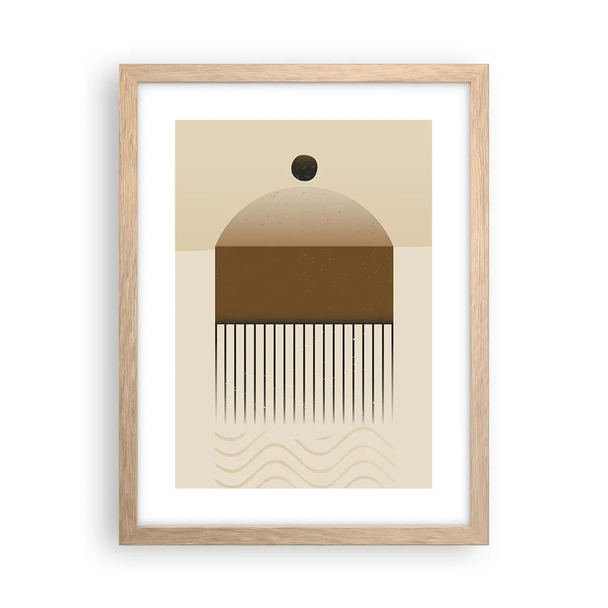 Poster in einem Rahmen aus heller Eiche - Verschiedene Staaten - 30x40 cm