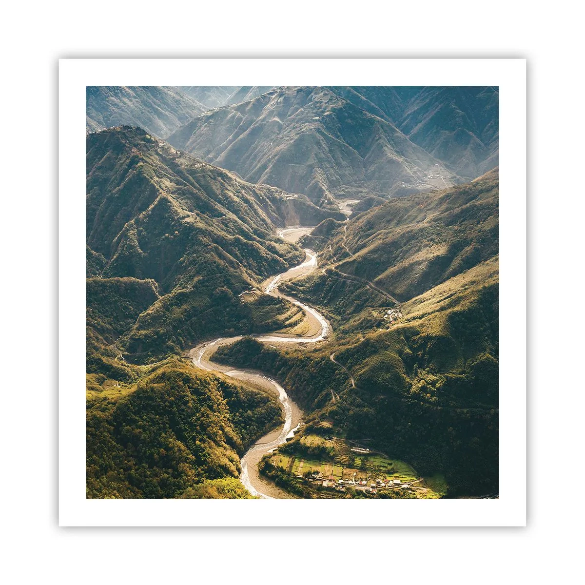 Poster - Direkt aus dem Herzen der Berge - 60x60 cm