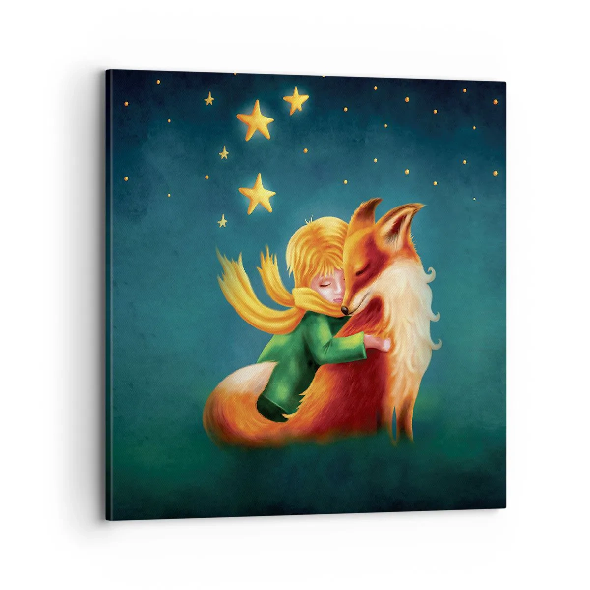 Bild auf Leinwand - Leinwandbild - Kleiner Prinz - 70x70 cm