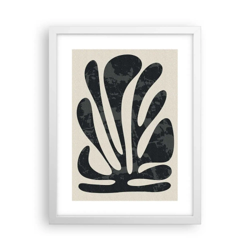 Poster in einem weißen Rahmen - Vielfingrige Abstraktion - 30x40 cm