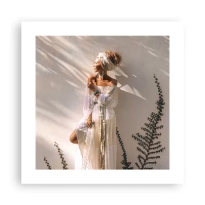 Poster - Die Sonne und das Mädchen - 40x40 cm