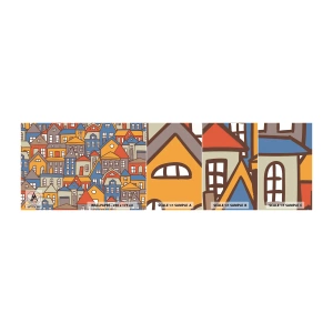 Fototapeten Muster Selbstklebend Deluxe Sticker - Hinter dem Haus ist das Haus - Stadt, Die Architektur, Alte Stadt - 100x30 cm