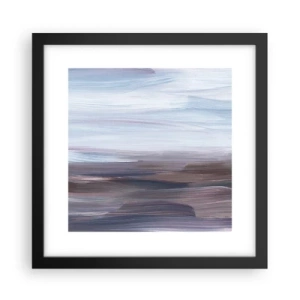 Poster in einem schwarzem Rahmen - Elemente: Wasser - 30x30 cm