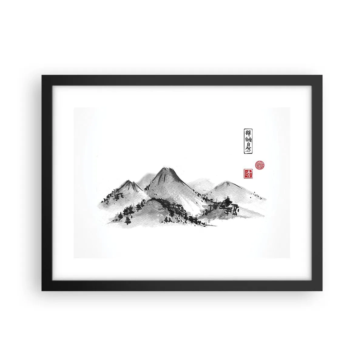 Poster in einem schwarzem Rahmen - Unendliche Fernen - 40x30 cm