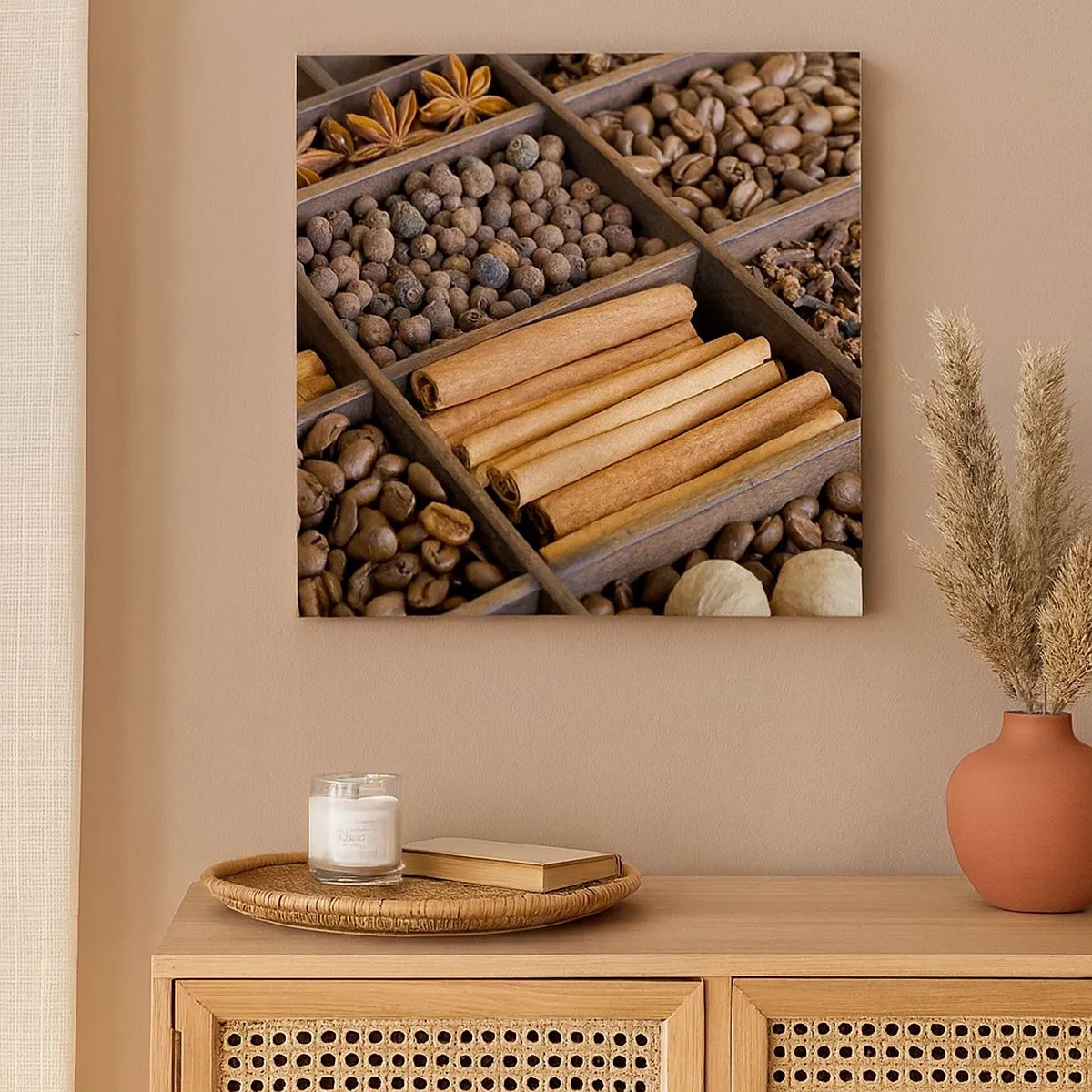 Bild auf Leinwand - Leinwandbild - Eine Fundgrube an Aromen - 30x30 cm