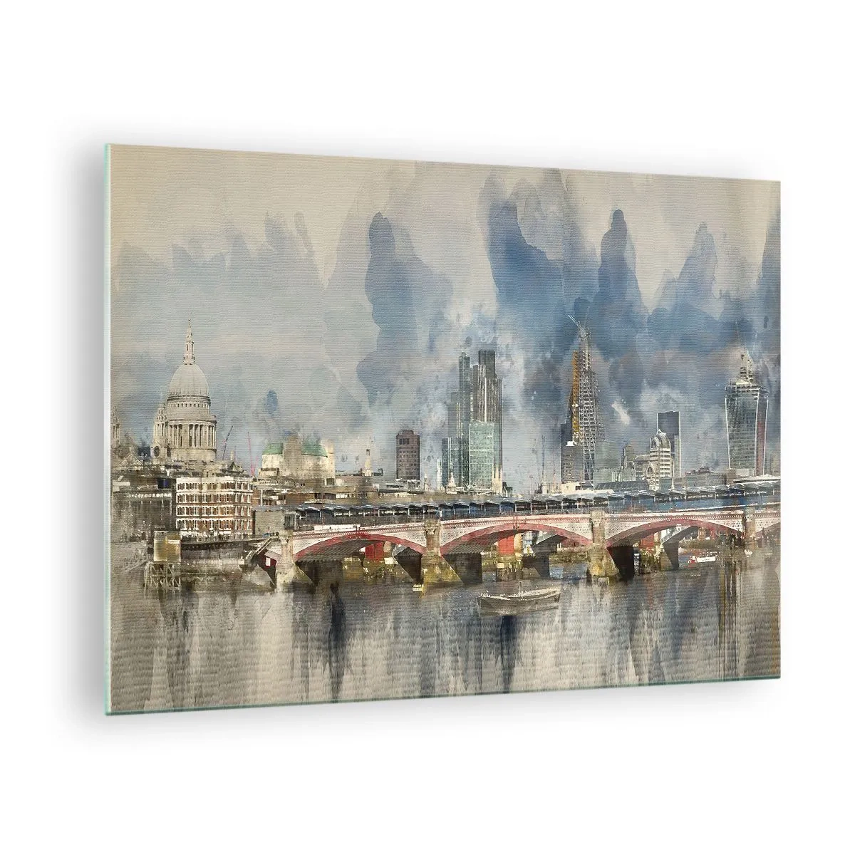 Glasbild - Bild auf glas - London in all seiner Pracht - 70x50cm - London in seiner ganzen Pracht - Moderne Wanddekoration für Wohnzimmer und Schlafzimmer ARTTOR