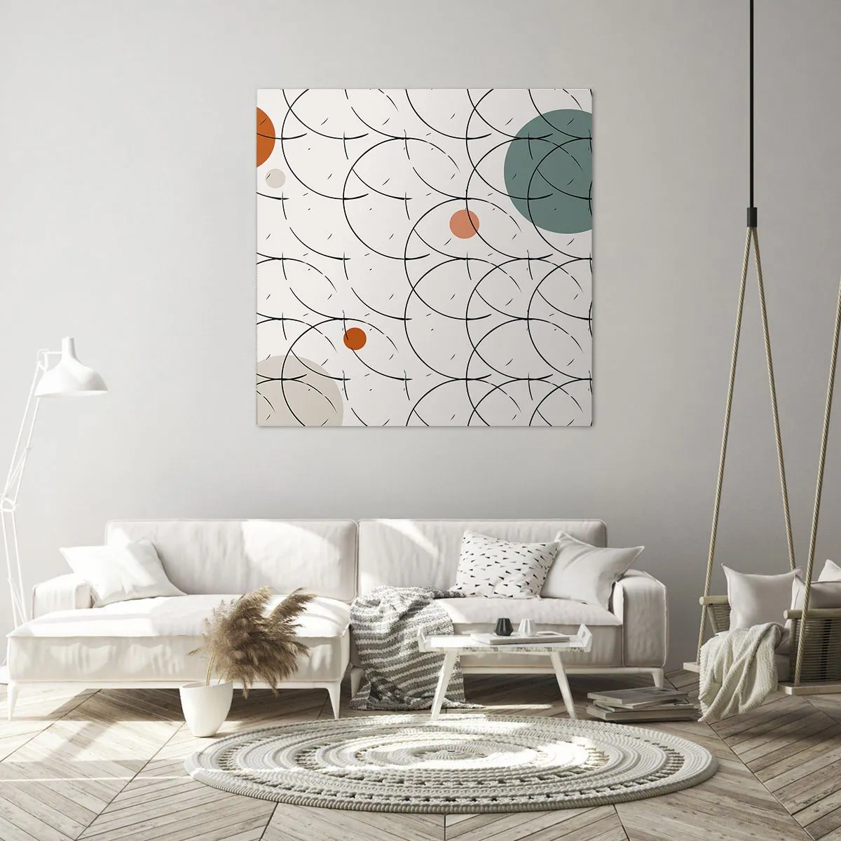 Bild auf Leinwand - Leinwandbild - Im Pop-Art-Geist - 70x70 cm