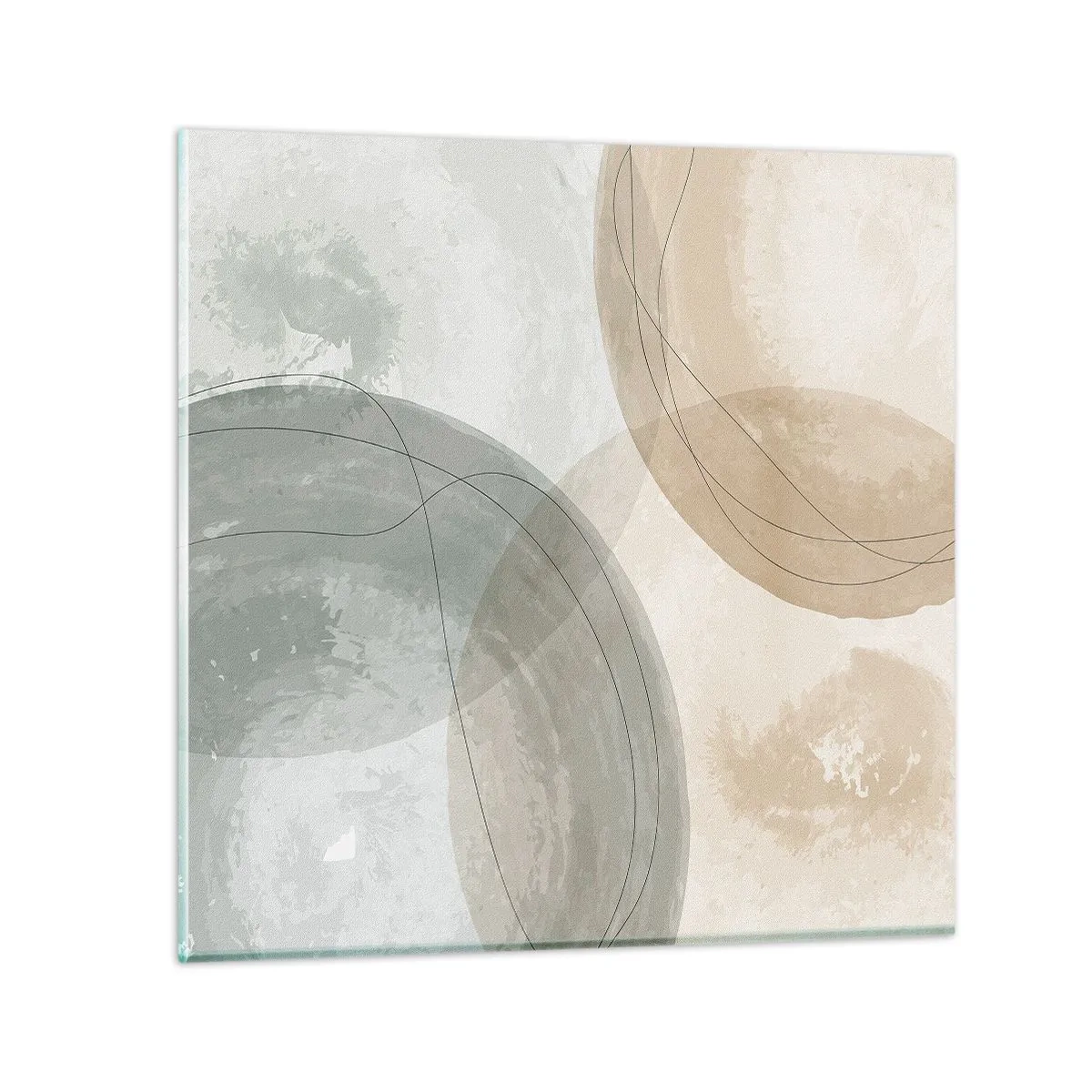 Glasbild - Bild auf glas - Welten durchdringen - 70x70 cm