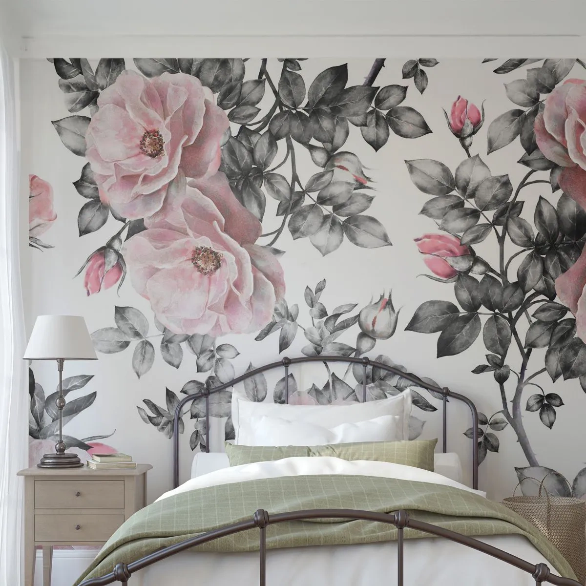 Selbstklebende Fototapete Deluxe Sticker - Verliere dich in den Blüten der Rosen - Blumen, Rose, Garten - 500x350 cm