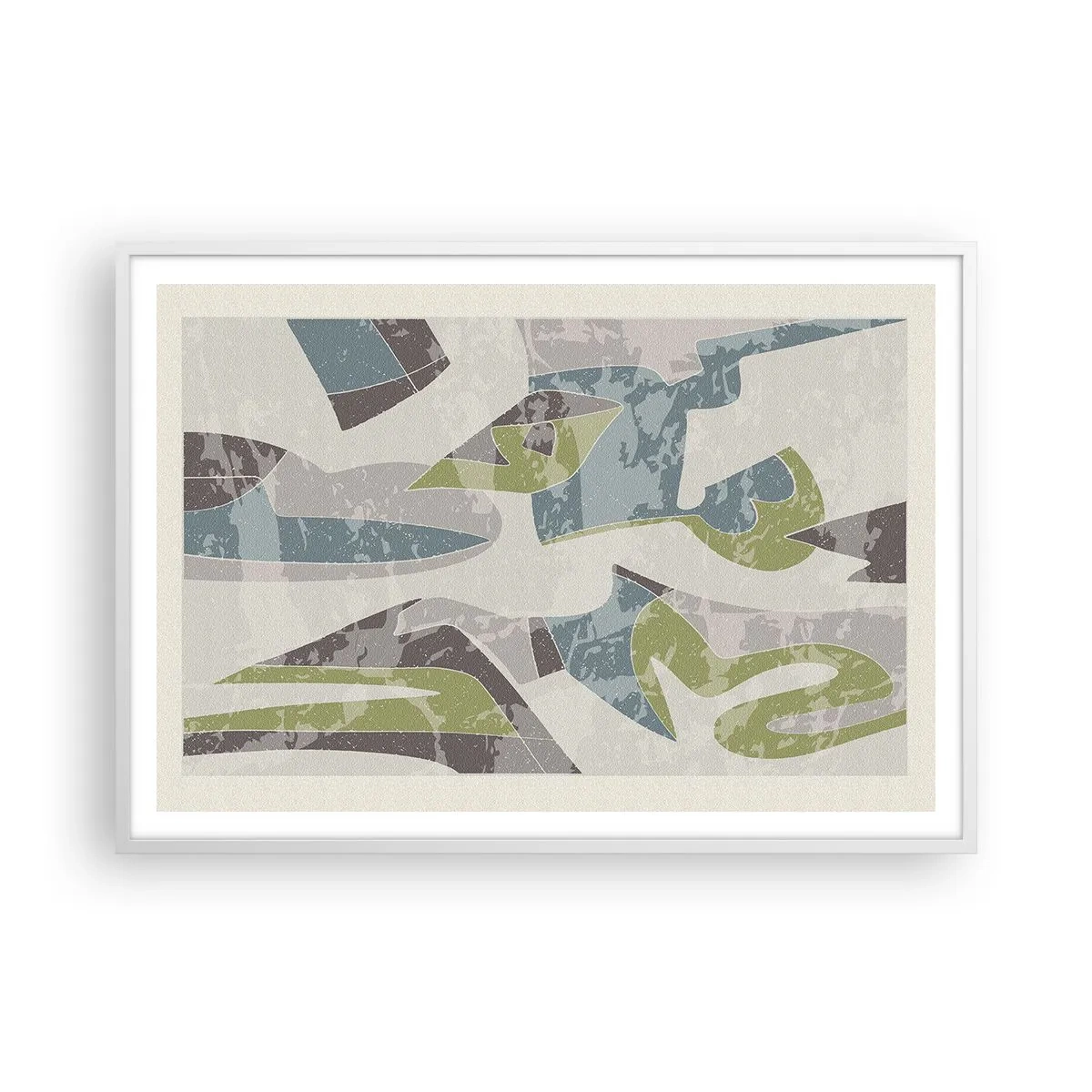 Poster in einem weißen Rahmen - Komposition hinter dem Glas - 100x70 cm