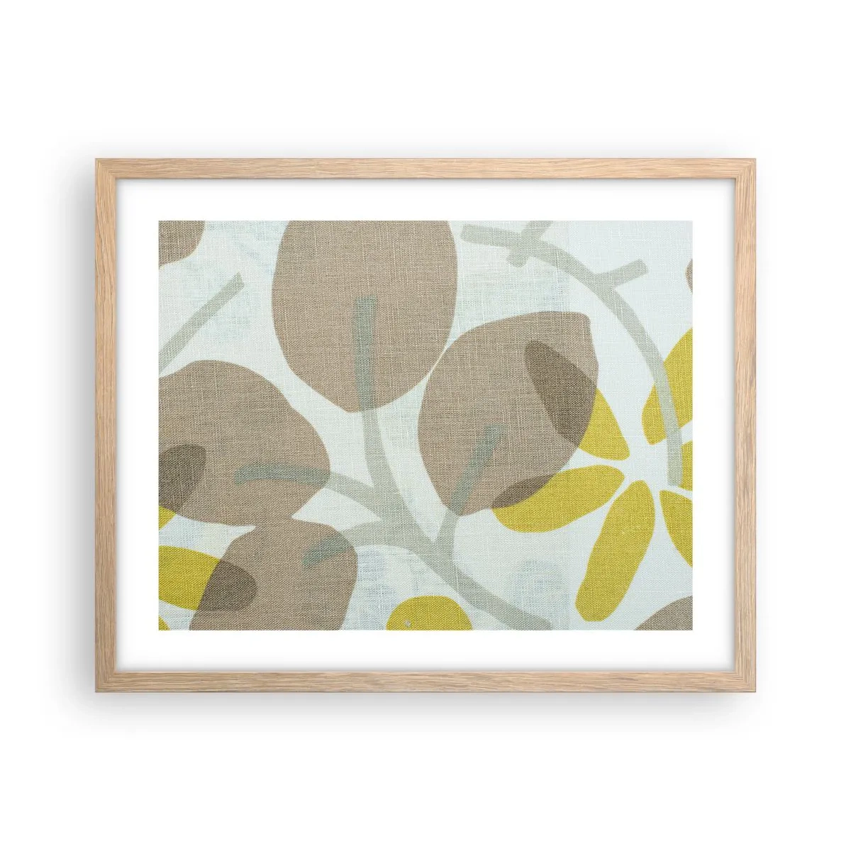 Poster in einem Rahmen aus heller Eiche - Komposition in voller Sonne - 50x40 cm