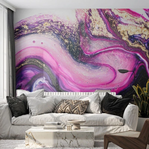Selbstklebende Fototapete Deluxe Sticker - Ein Moment hinter den Kulissen - Abstraktion, Stück, Modernes Muster - 500x350 cm