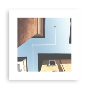 Poster - Über dem Stadtlabyrinth - 30x30 cm