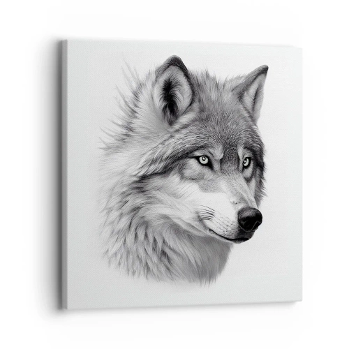 Bild auf Leinwand - Leinwandbild - Alpha – ohne Zweifel - 30x30 cm