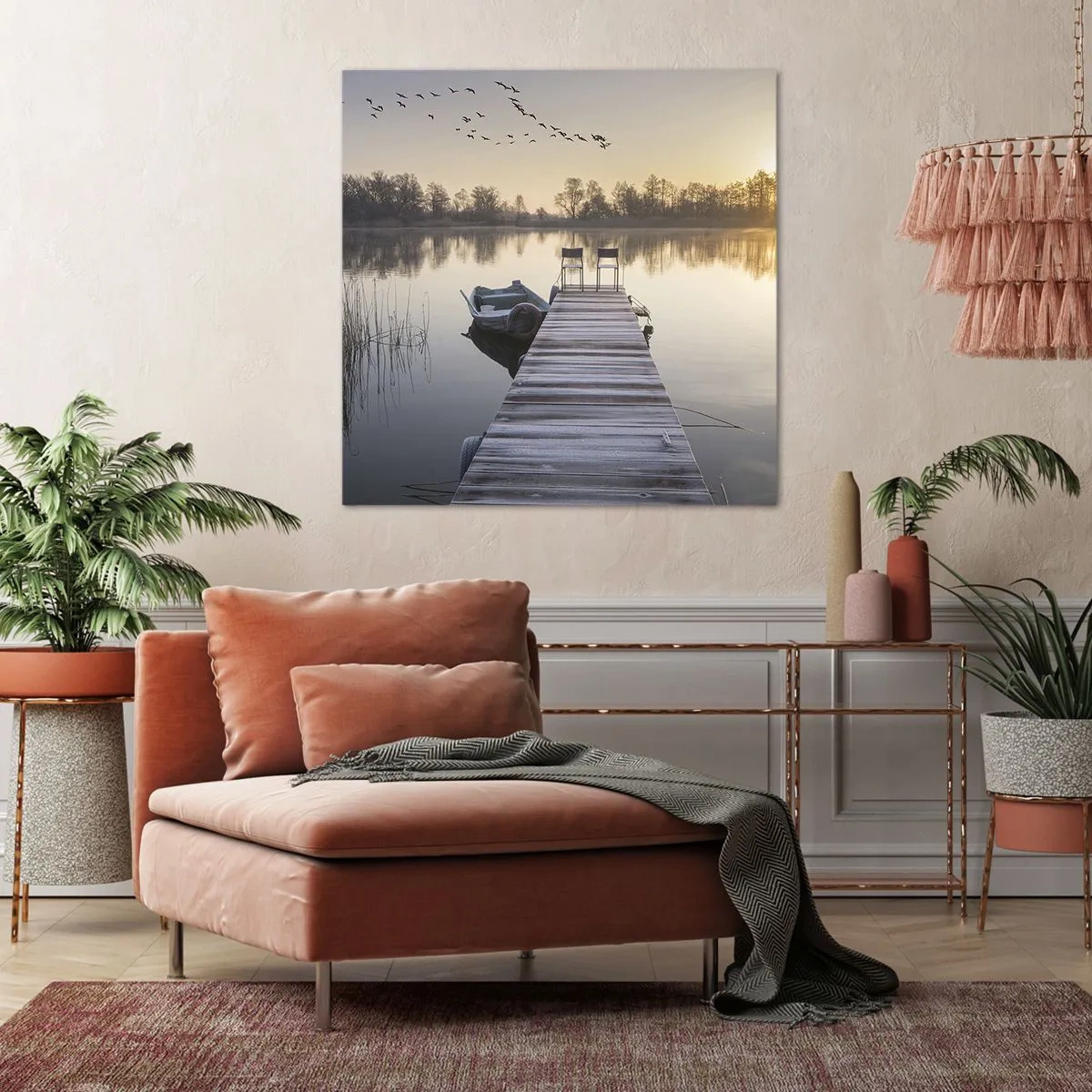 Bild auf Leinwand - Leinwandbild - Ich komme nach einiger Zeit zurück - 40x40 cm