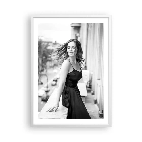 Poster in einem weißen Rahmen - Bestimmt ein Pariser - 50x70 cm