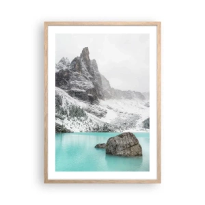 Poster in einem Rahmen aus heller Eiche - Auf der Hut - 50x70 cm