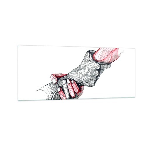 Glasbild - Bild auf glas - Sie sind in guten Händen - 100x40 cm