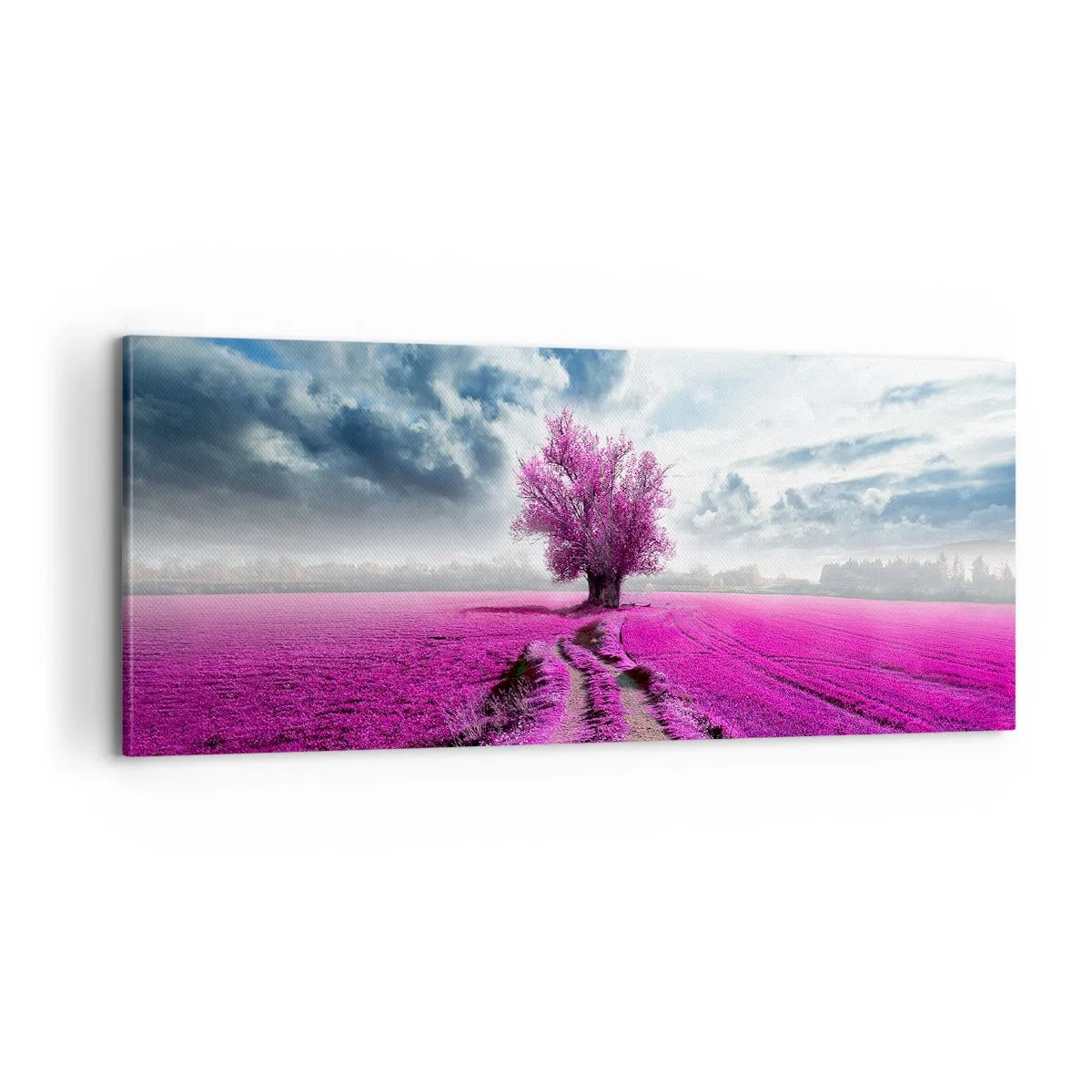 Bild auf Leinwand - Leinwandbild - Heide - Wildnis - 100x40 cm