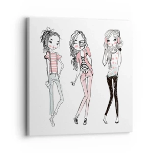 Bild auf Leinwand - Leinwandbild - Es wird, es wird Spaß machen - 30x30 cm