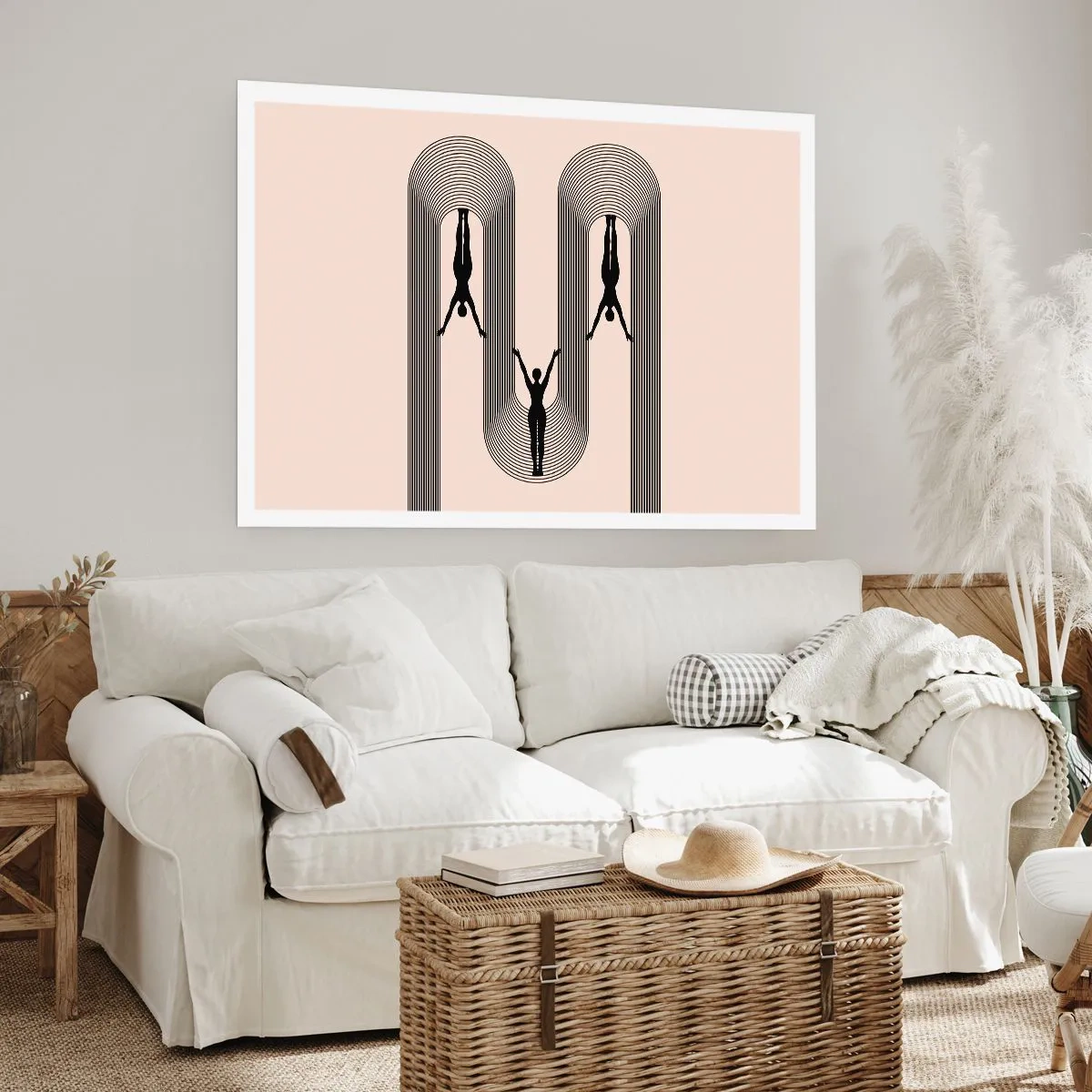 Poster - Verkehrt herum - 91x61 cm