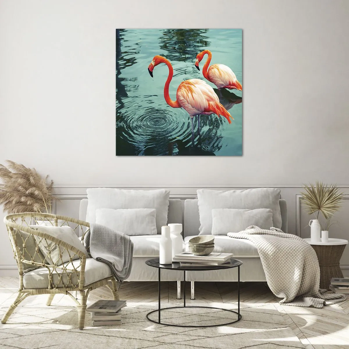 Glasbild - Bild auf glas - Wir sind jetzt in Mode - 60x60 cm