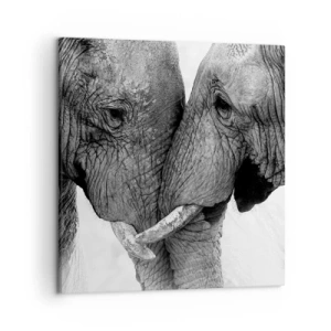 Bild auf Leinwand - Leinwandbild - Herzliches Geständnis - 50x50 cm