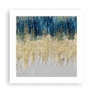 Poster - Vergoldete Grenze - 40x40 cm