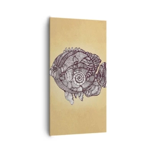 Bild auf Leinwand - Leinwandbild - Aus dem Ozean der Ornamente - 65x120 cm