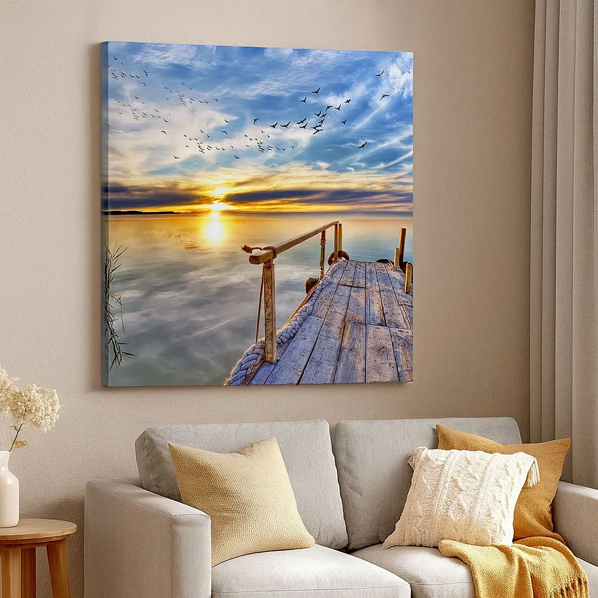 Bild auf Leinwand - Leinwandbild - Der Wind geht zur Ruhe - 30x30 cm