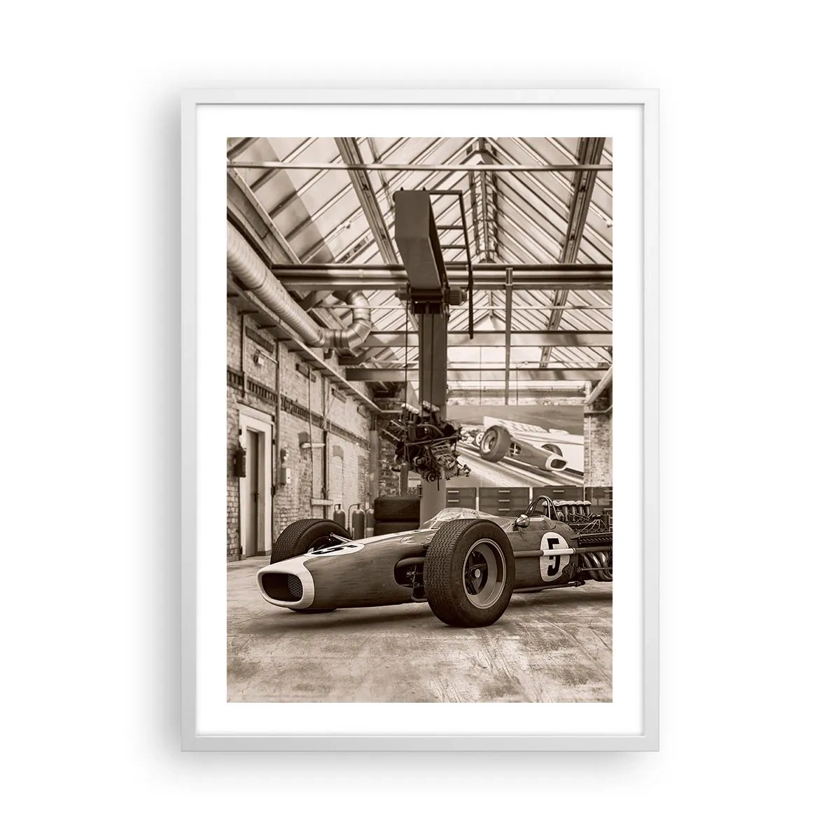 Poster in einem weißen Rahmen - Die Siegerruhe - 50x70 cm