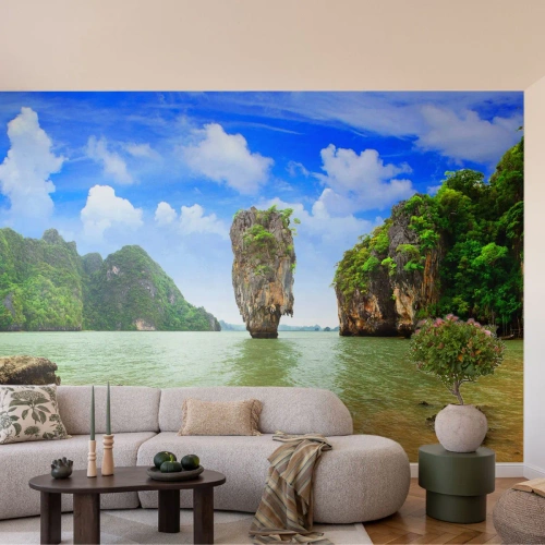 Fototapete Premium Sand - Felsige Wunder der Natur - Landschaft, Natur, Tropen - 200x140 cm