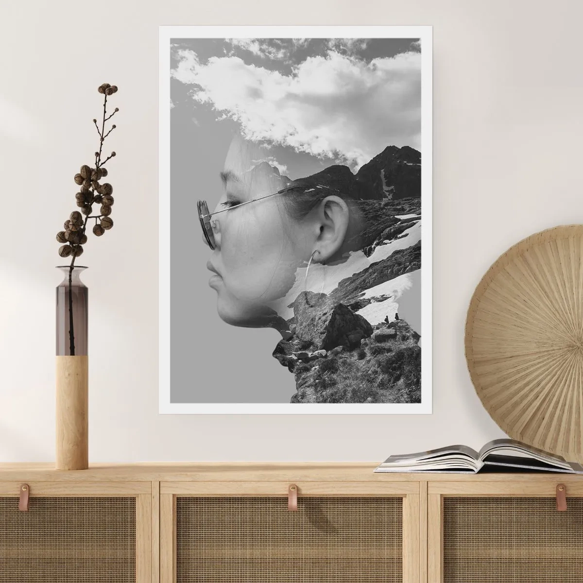 Poster - Top und bewölktes Porträt - 70x100 cm