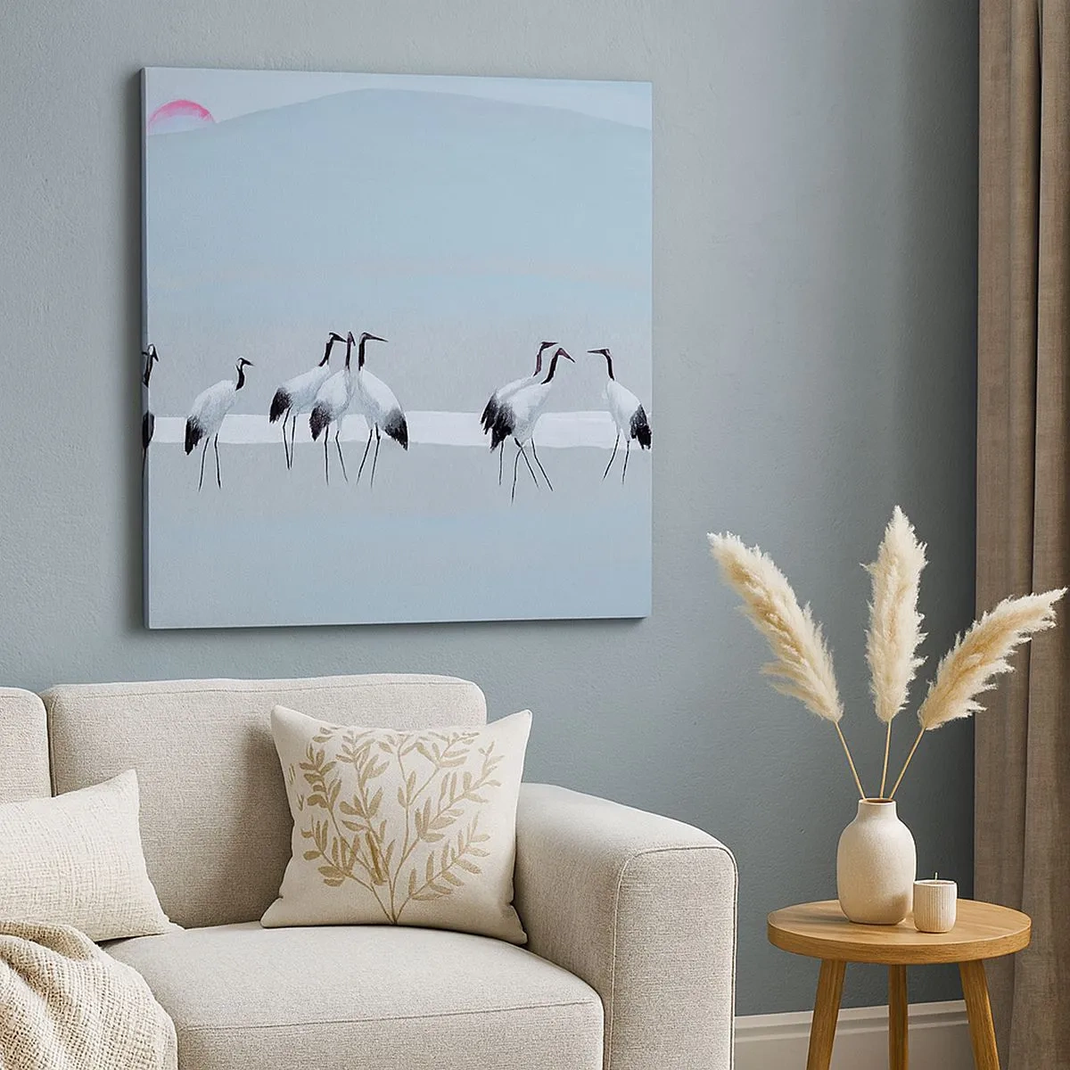 Bild auf Leinwand - Leinwandbild - Nach einem heißen Tag - 30x30 cm