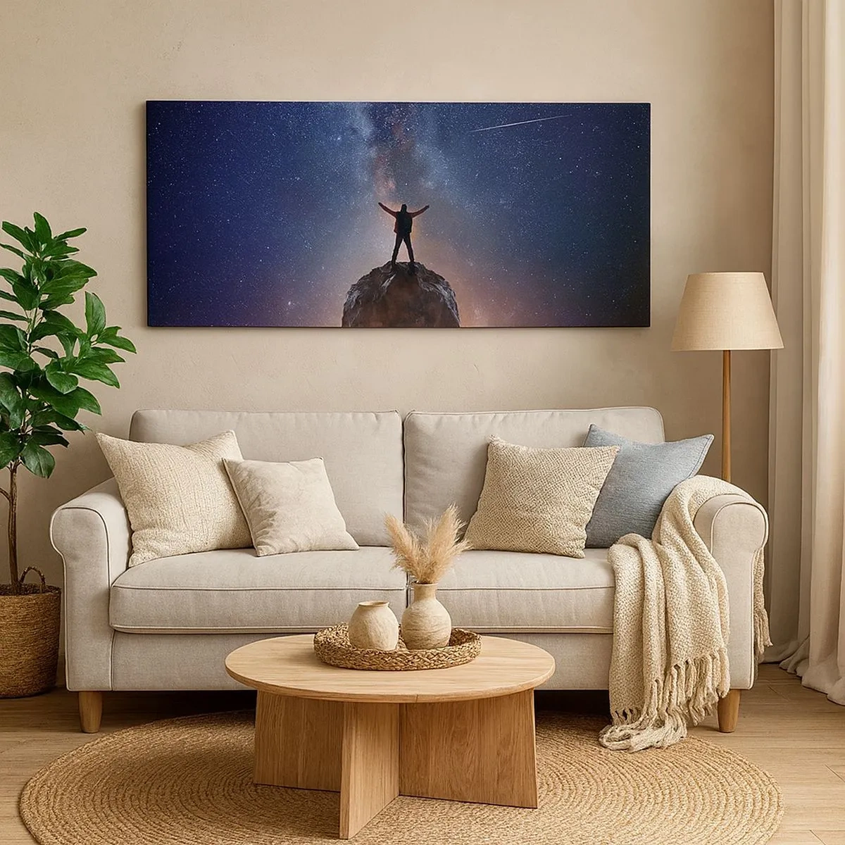 Bild auf Leinwand - Leinwandbild - Die Macht ist mit mir! - 100x40 cm