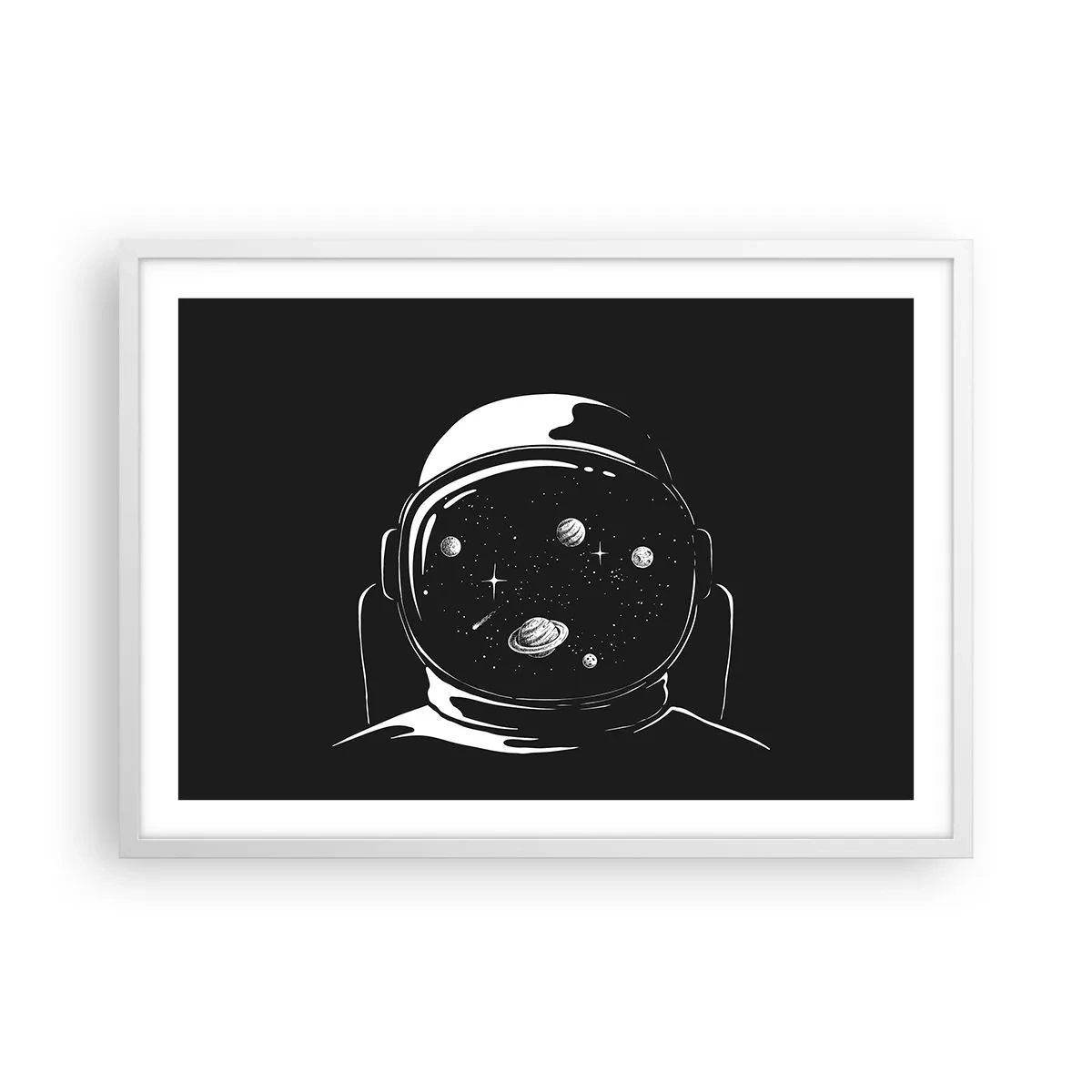Poster in einem weißen Rahmen - Schöne Aussicht - 70x50 cm