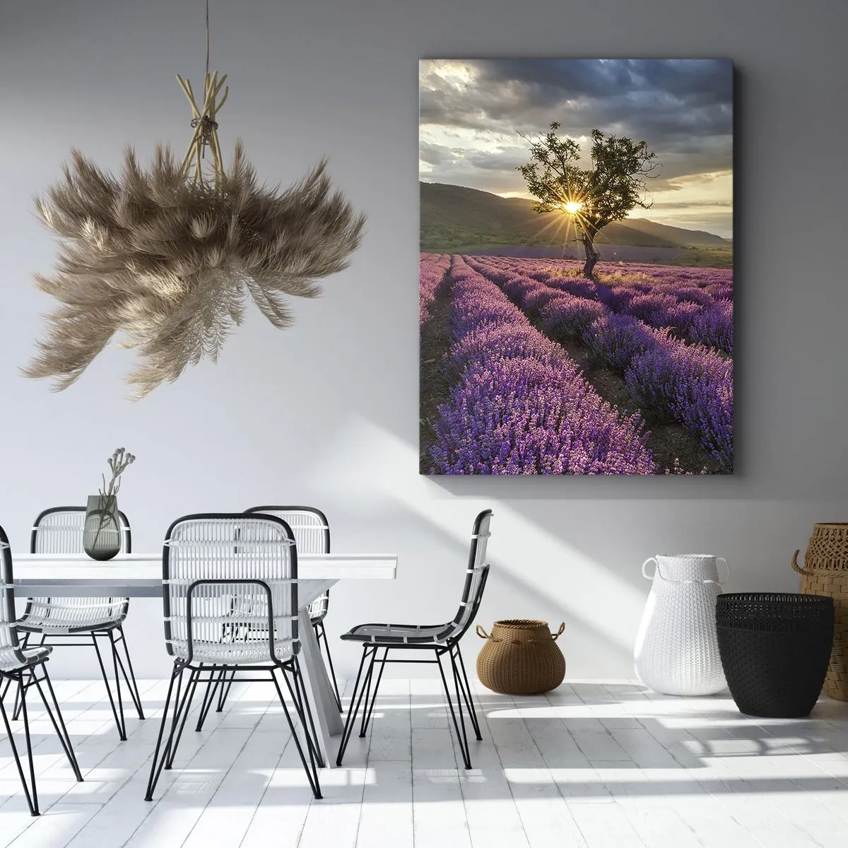 Bild auf Leinwand - Leinwandbild - Fliederfarbenes Aroma - 55x100 cm