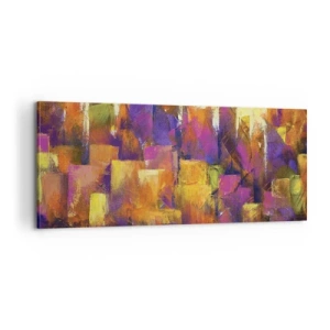 Bild auf Leinwand - Leinwandbild - Metropolitische Komposition - 100x40 cm
