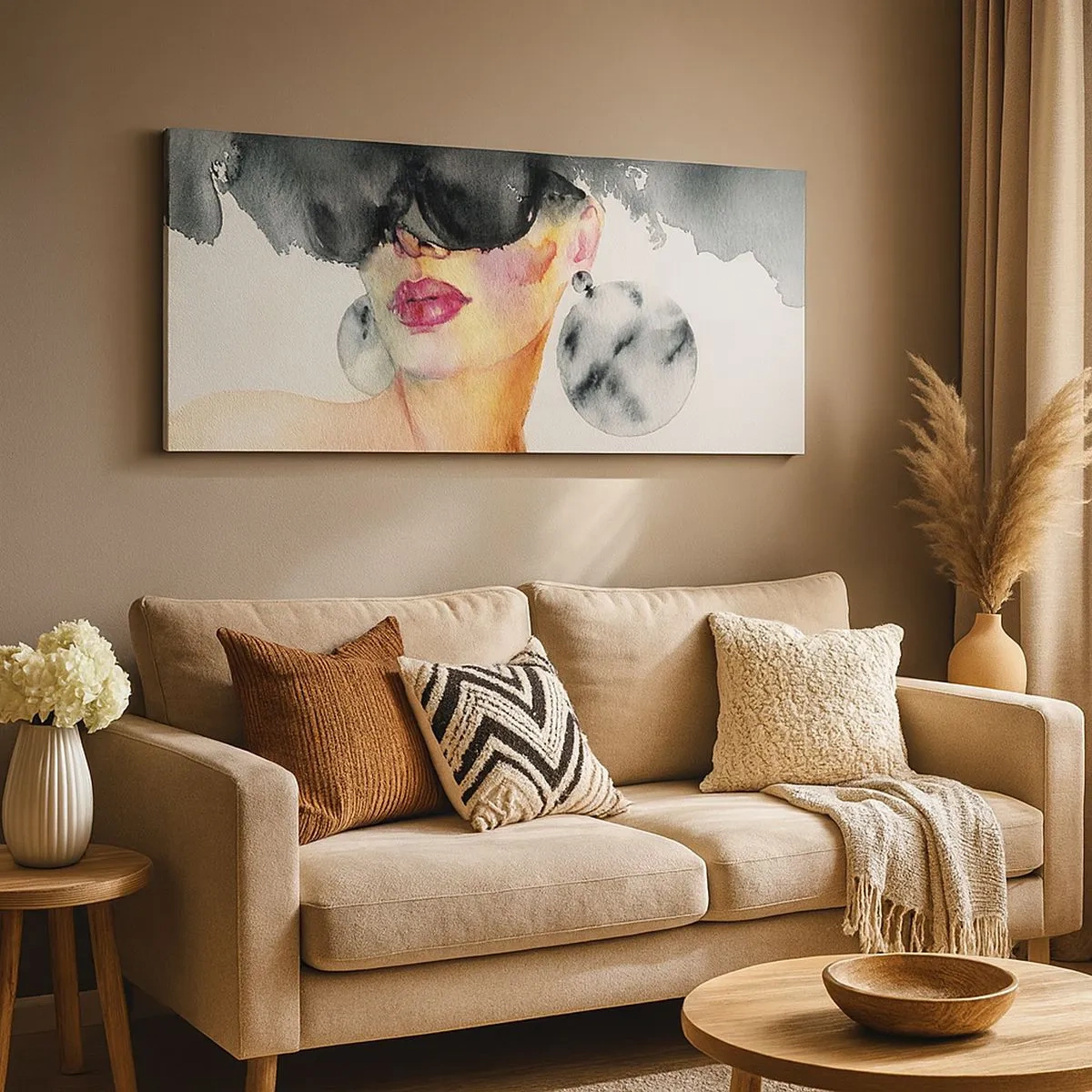 Bild auf Leinwand - Leinwandbild - Das Geheimnis der Eleganz - 100x40 cm