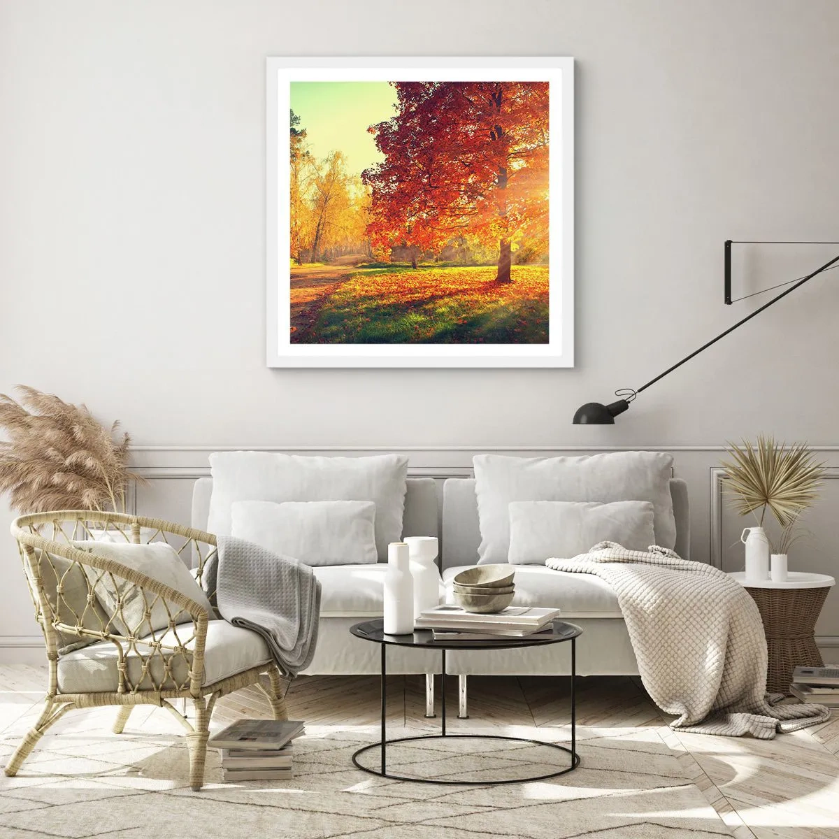 Poster in einem weißen Rahmen - Unhöflich ist schön - 40x40 cm