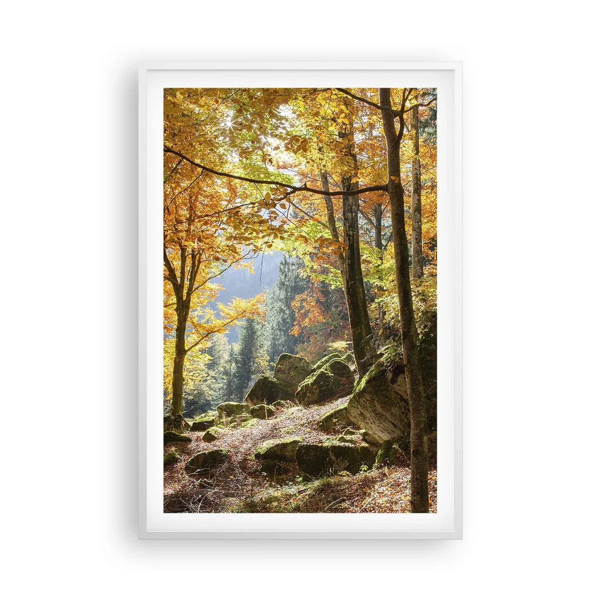 Poster in einem weißen Rahmen - Zeit zum Entspannen - 61x91 cm